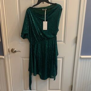 Grace Karin Green Sequin Dress